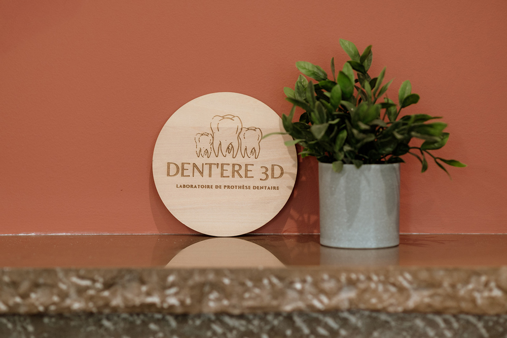 Logo officiel Dent’ere 3D Logo du laboratoire de prothèses dentaires Dent’ere 3D | prothésiste dentaire Occitanie | France