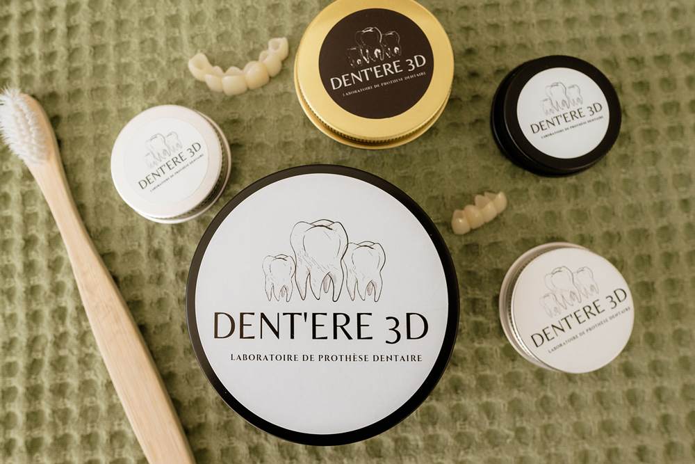 Logo du laboratoire de prothèses dentaires Dent’ere 3D